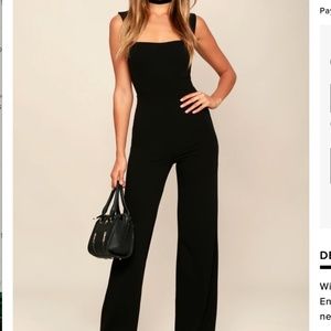 Lulu's Enticing Endeavors Black Jumpsuit XS - Never Worn